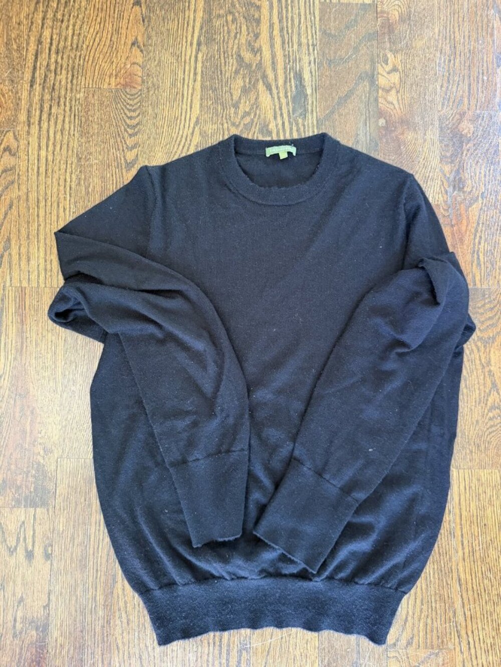 Sid Mashburn Black Fine Gauge Cashmere Sweater Mens M